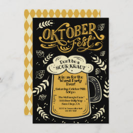 Convite Oktoberfest Sour Kraut Wurst Party Beer Mug