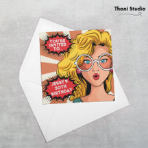 Olá, 30s Mulher Vintage Retro 90s Diversão Anivers