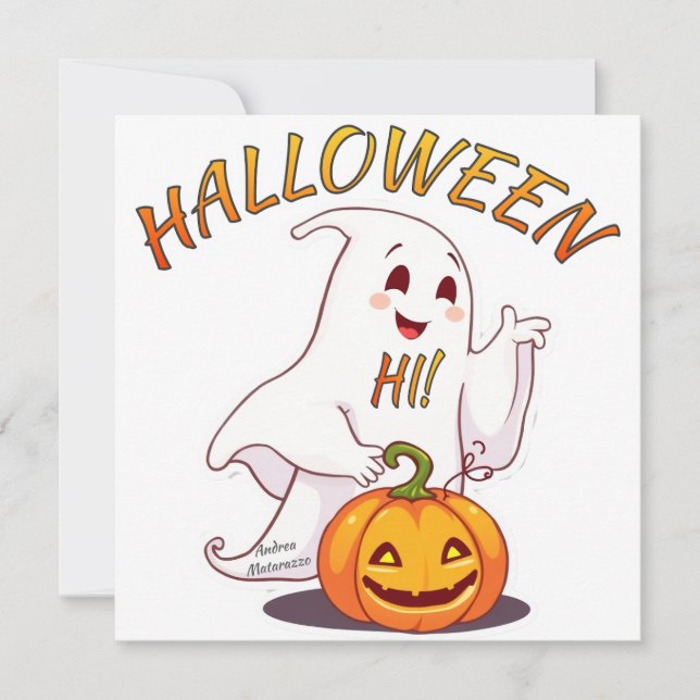 Convite Olá! Dia das Bruxas (Frente)