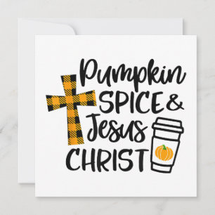 Convite Olá, Pumpkin Fall Spice & Jesus Cristo Fall Chris