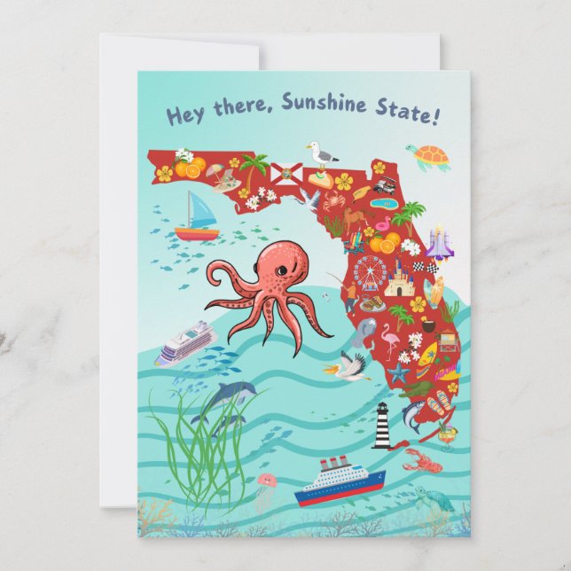 Convite Olá, Sunshine State (Frente)