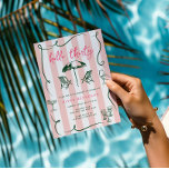 Convite Olá, Trinta | 30 de Script Rosa Moderno<br><div class="desc">O que você consegue quando combina vibrações tropicais com cores brilhantes e fontes de tendência? Este sonho belo convite de aniversário. Os aniversários tropicais são tão audaciosos, legal e relaxados que todas as vossas amigas vão adorar! Adicione seu texto personalizado a este design usando as caixas "Editar este modelo design"...</div>