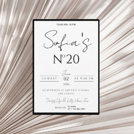 Convite Old Money Birthday Invitation, Elegant and modern