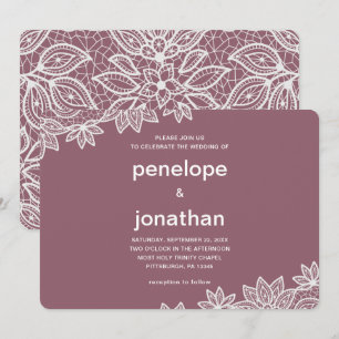 Convite Olhar intemporal do laço do casamento