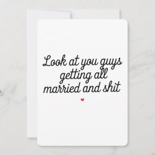 Convite Olhem vocês se casando e ficando engraçados