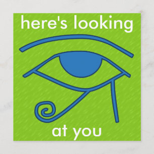 Convite Olho do egípcio da coleção da mistura e do fós