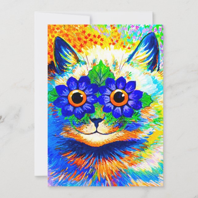 Convite Olhos de Flor de Gato (Frente)