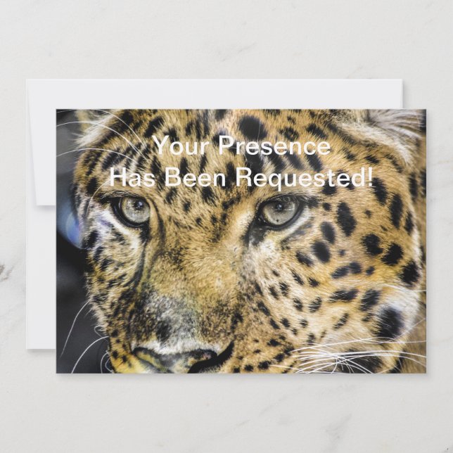 Convite Olhos de Leopardo (Frente)