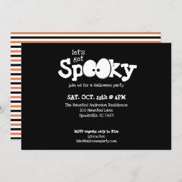 Convite Olhos Loucos Vamos Fazer uma Festa de Halloween As