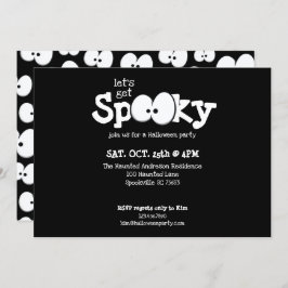 Convite Olhos Loucos Vamos Festa de Halloween Assustadora