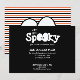 Convite Olhos Loucos Vamos Ter uma Festa de Halloween Assu