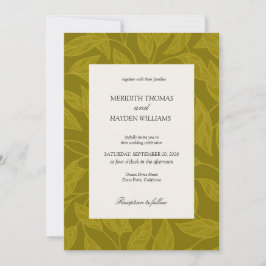 Convite Olive and Citrus Green Boho Botanical wedding