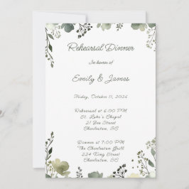 Convite Olive Floral Wedding