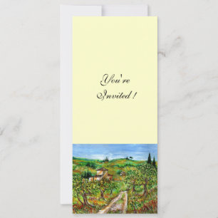 Convite OLIVEIRAS NA TOSCANA, verde branco