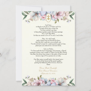 Convite Olivia Prayer Cards