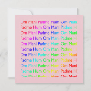 Convite Om Mani Padme Hum