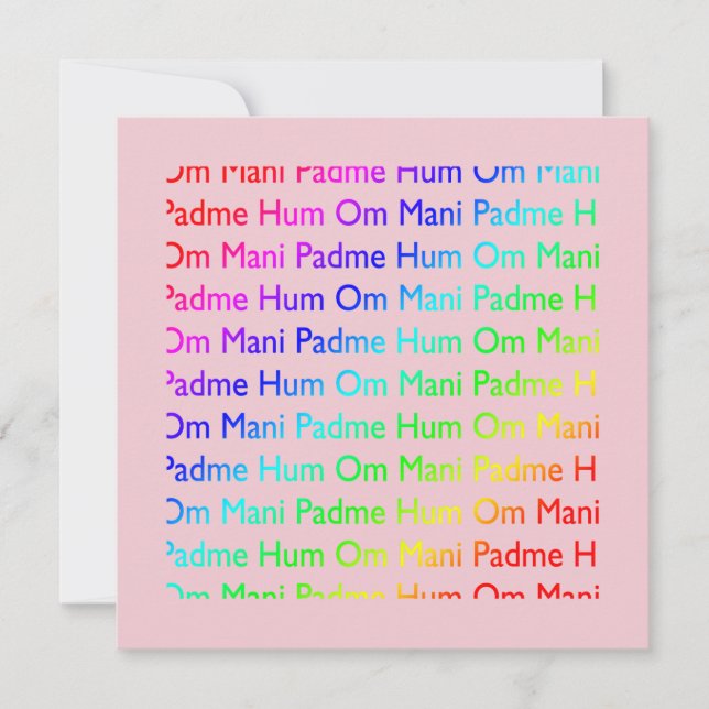 Convite Om Mani Padme Hum (Frente)