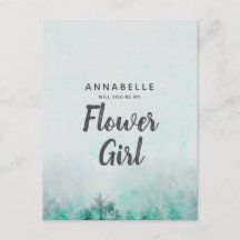 OmbForest Watercolor Você Será Minha Menina Flor?