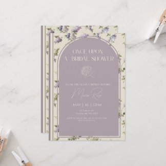 Convite Once Upon A Bridal Shower Invitation