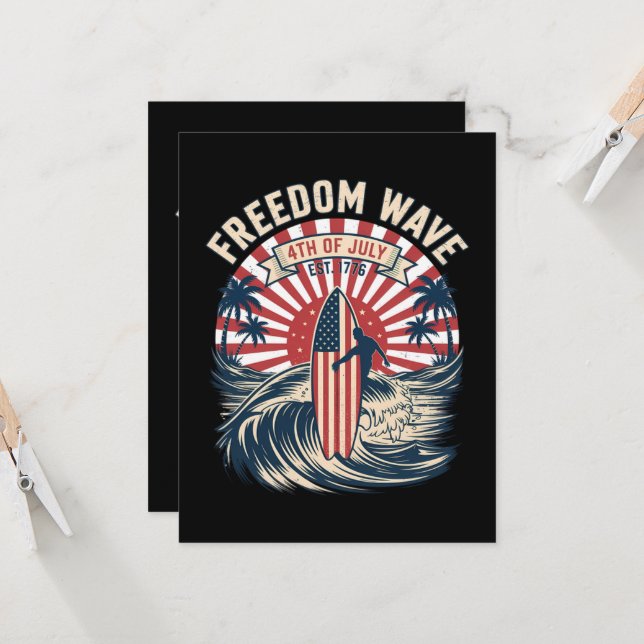 Convite Onda da Liberdade 4 de Julho (Frente/Verso In Situ)