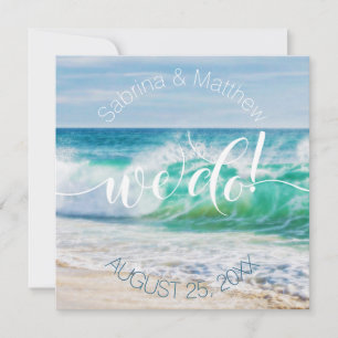 Convite Ondas De Casamento De Praia Que Fazemos