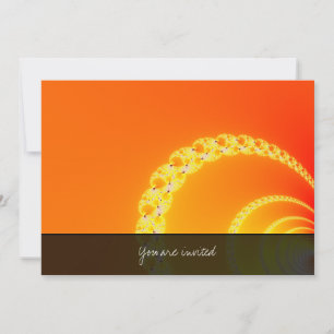 Convite Ondas de Som Arte Fractal