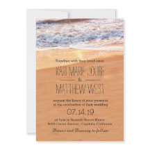 Ondas Douradas de Casamento de Praia Casual