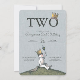 Convite Onde as coisas selvagens são segundos aniversários