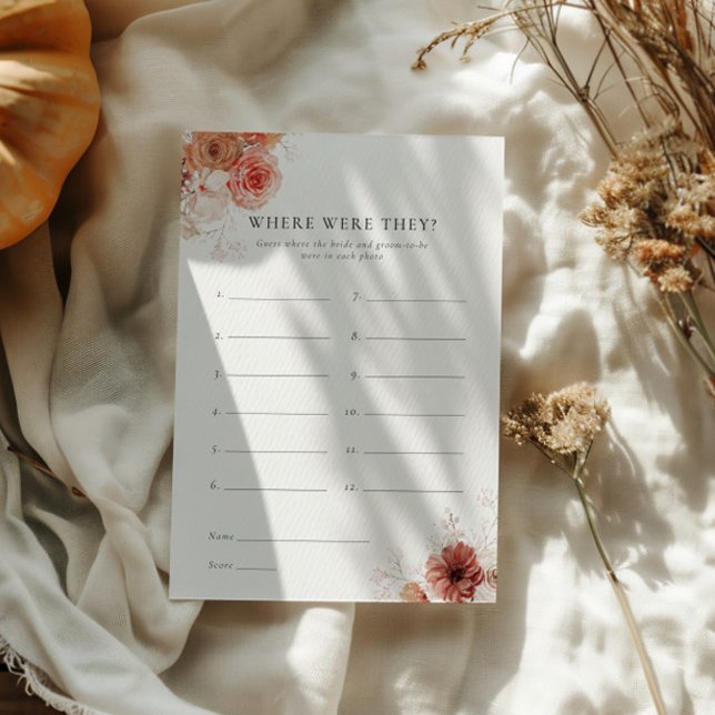 Convite Onde Eles Caiam No Jogo De Chá de panela Floral (Criador carregado)