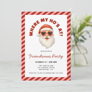 Convite Onde Estão Minhas Amigas Na Festa Friendsmas Da Sa