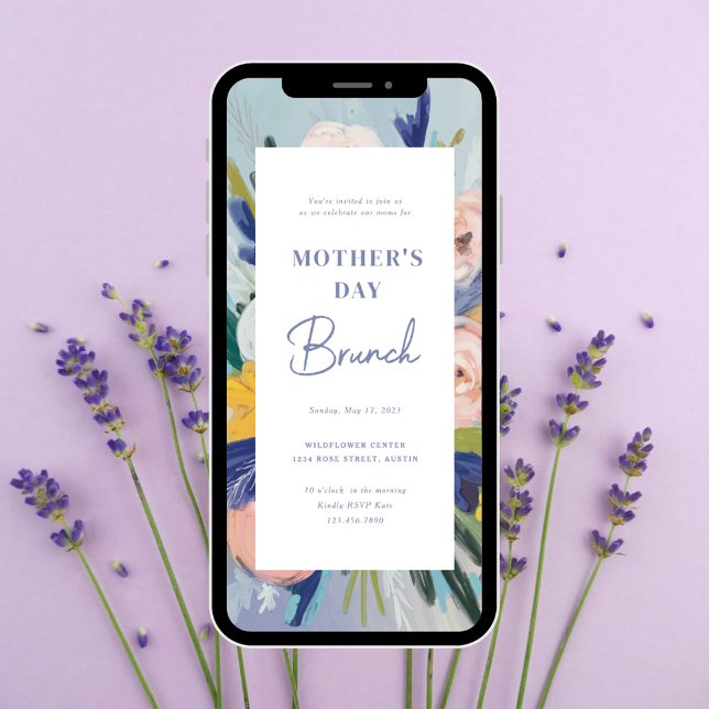 Convite Onde O Amor Cultiva O Brunch Dia de as mães (Criador carregado)
