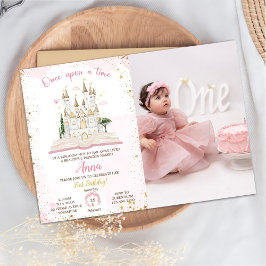 Convite One-ce Upon A Time Princess 1st Party Photo Invita