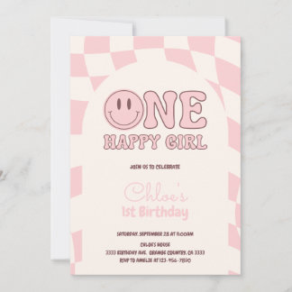 Convite One Happy Girl Invitation