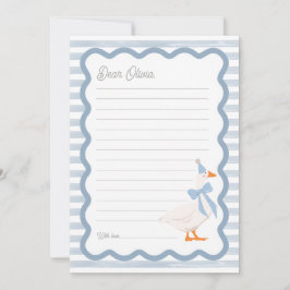 Convite One Silly Goose 1st Birthday Time Capsule Cards