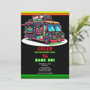 Convite Ônibus de jogos de luzes de Natal Caminhão Festa d