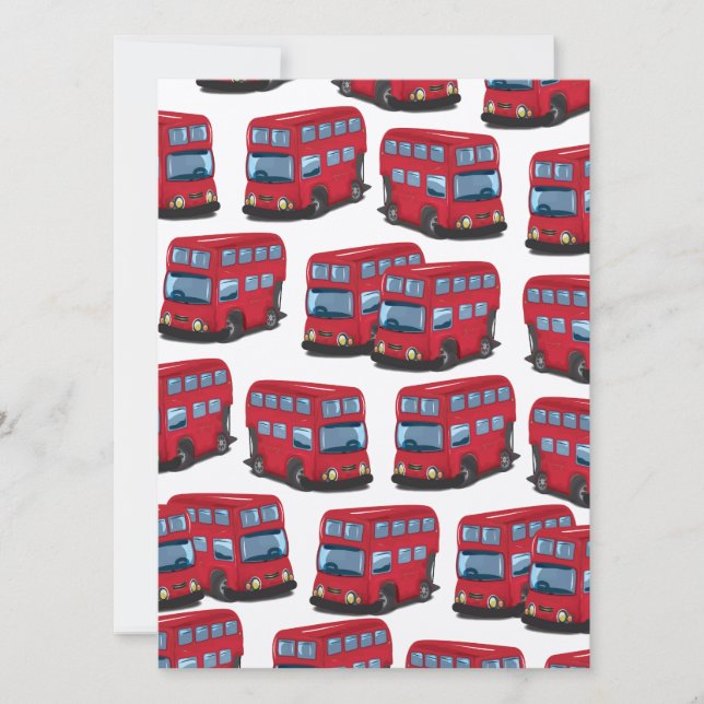 Convite Ônibus de Londres (Frente)