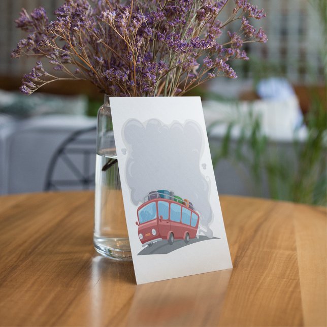 Convite Ônibus Turístico Emitindo Fumaça (Criador carregado)