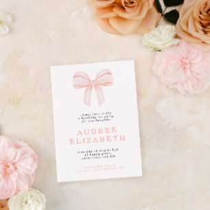 Convite Ontem, Meninas de Arco de Coquetes de Blush Minima