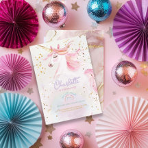 Ontem moderno Unicórnio e Rainbow Pastel