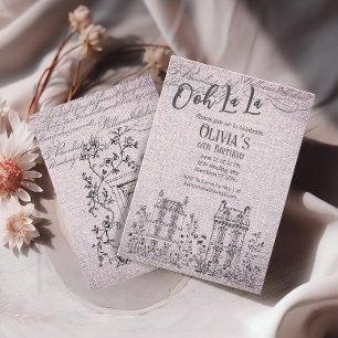 Convite Ooh La La French Fairytale Party
