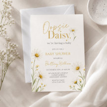 Oopsy Daisy Chás de Bebê Minimalista