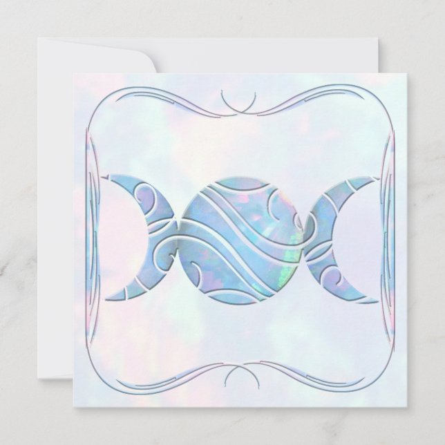 Convite Opal triplo da lua (Frente)