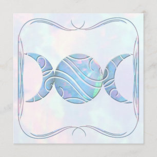 Convite Opal triplo da lua