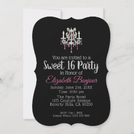 Convite OPÇÕES DE PAPEL/TAMANHO/FORMA DE Candelier Noturno