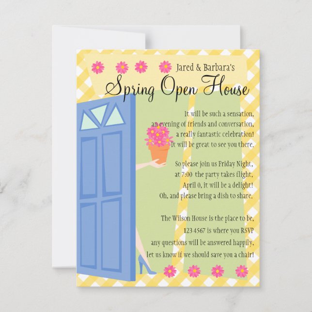 Convite Open House (Frente)