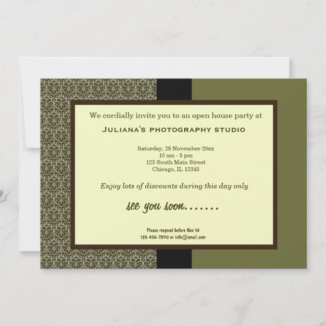 Convite Open House Novo negócio (Frente)