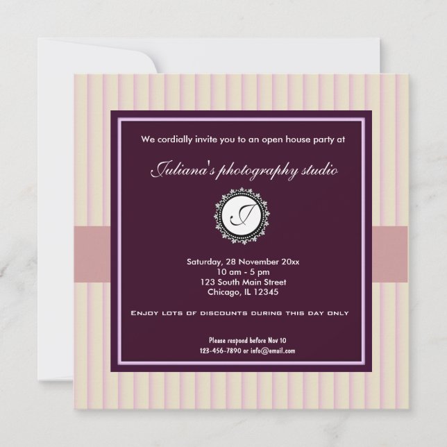 Convite Open House Novo negócio (Frente)