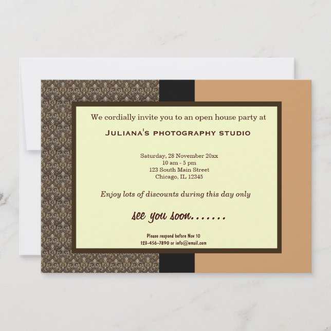 Convite Open House Novo negócio (Frente)