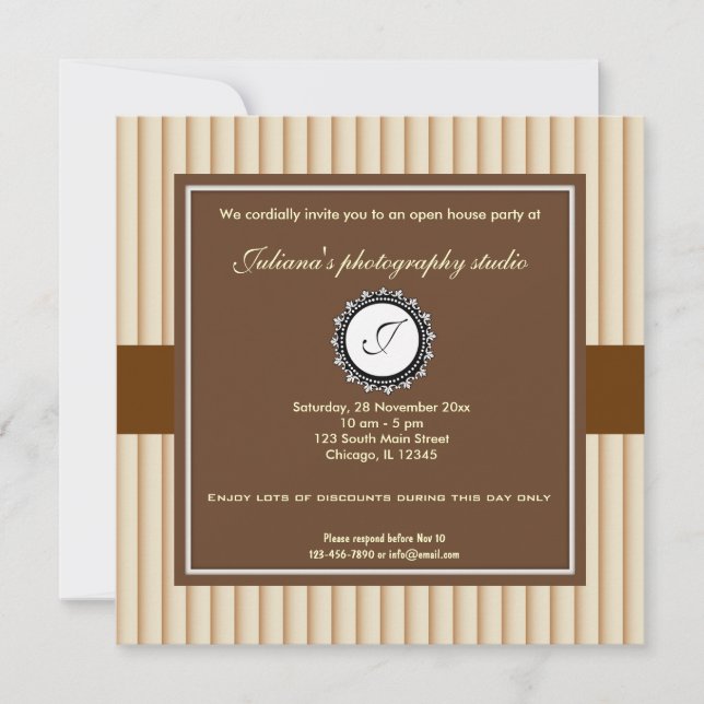 Convite Open House Novo negócio (Frente)