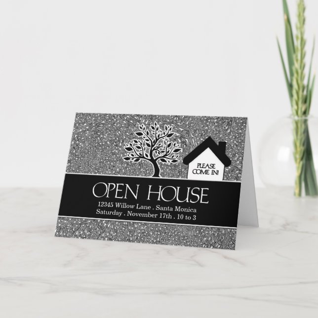 Convite Open House Realty Business Invitations (Frente)